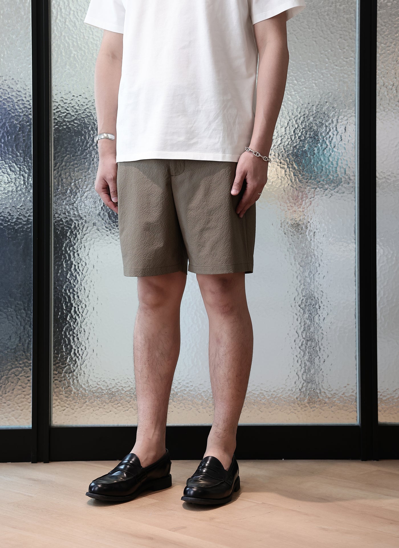 Breathable Seersucker Solotex Shorts for Men - Comfortable Summer Casual Wear for Outdoor Activities & Travel