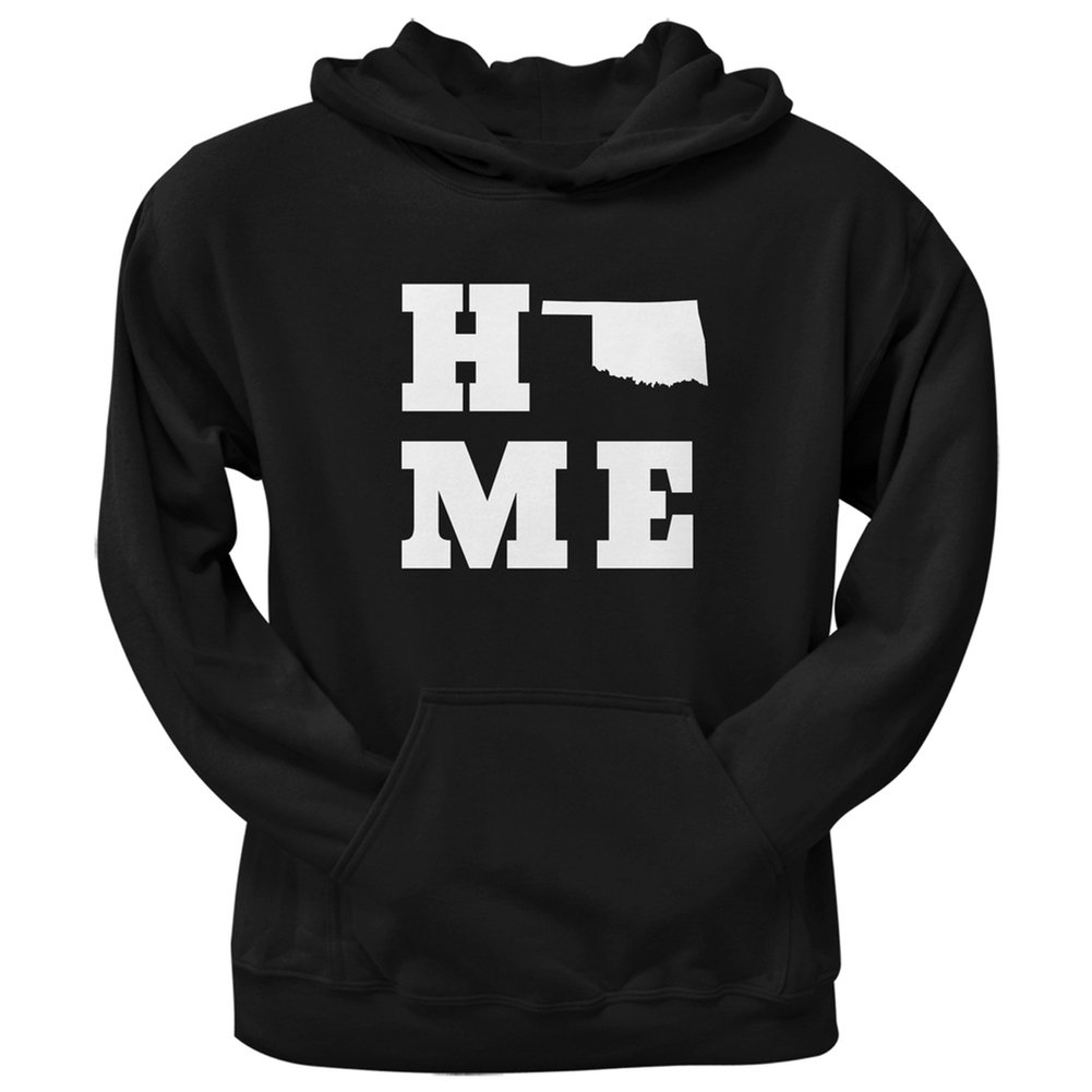 Oklahoma Home Black Adult Hoodie - Large Size, Comfortable & Stylish for Casual Wear, Outdoor Activities, and Everyday Use