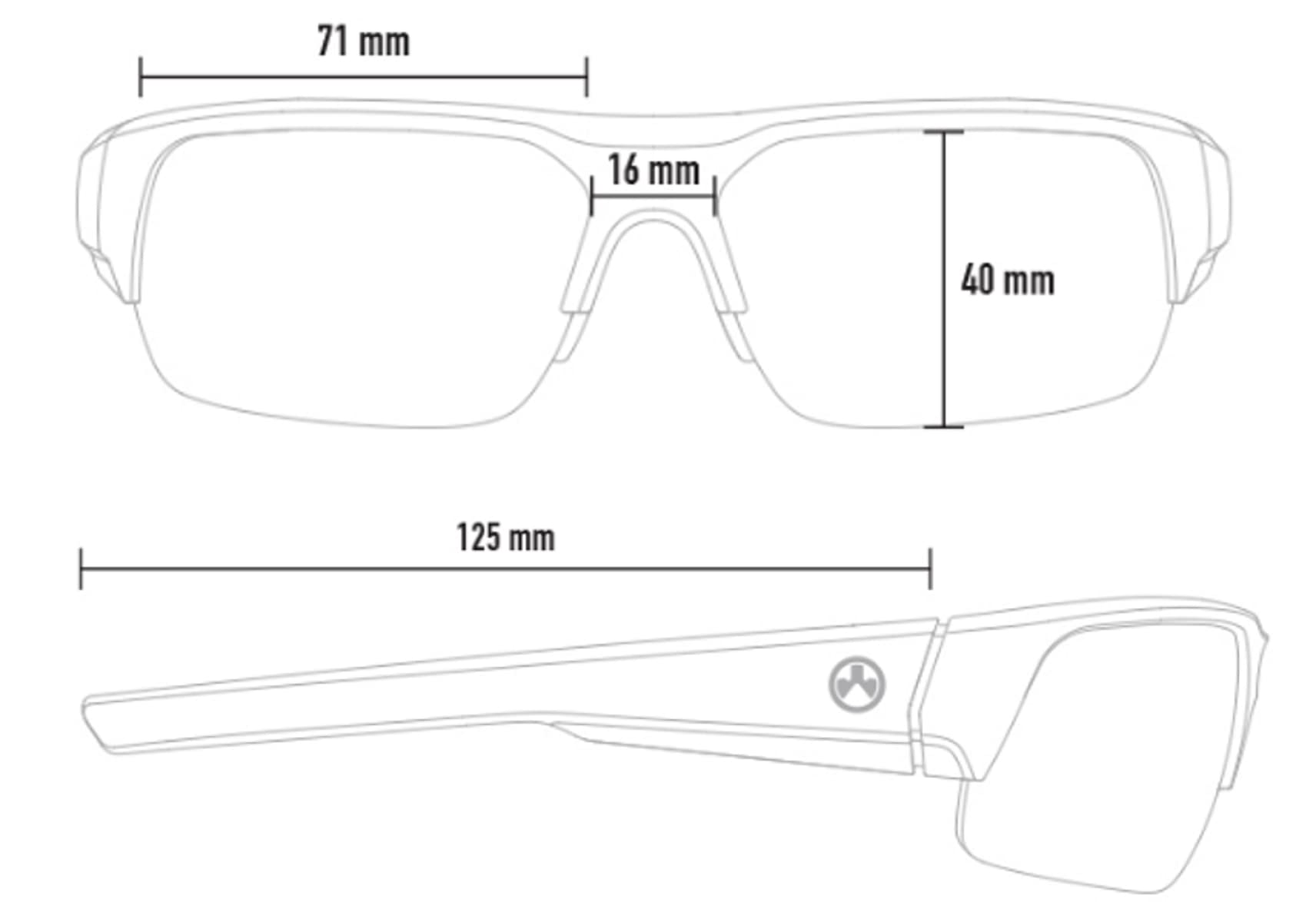 Magpul Helix Tactical Sunglasses - Ballistic Military & Shooting Glasses for Men & Women - UV Protection, Impact Resistant for Outdoor, Hunting, Range & Tactical Use