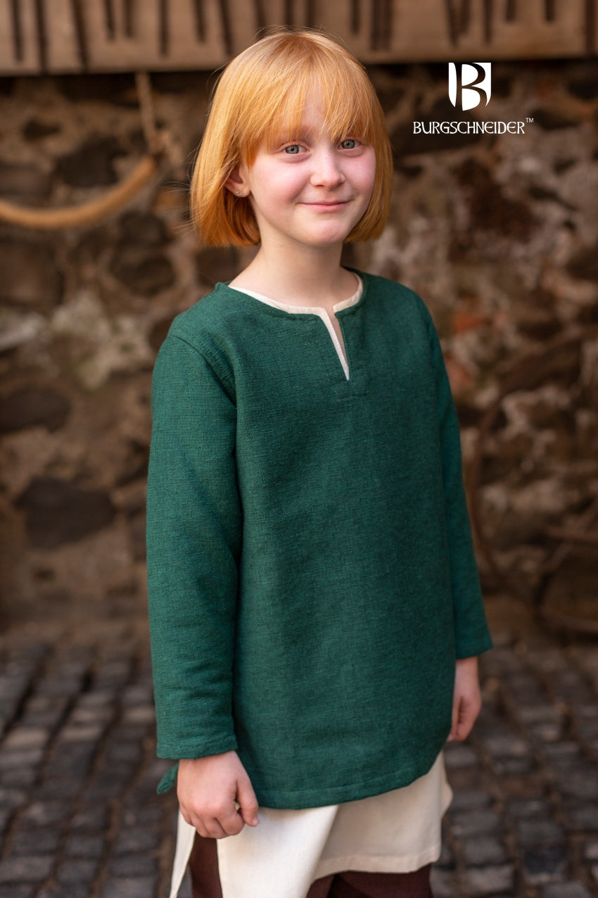 Eriksson Green Kids Tunic - Soft & Comfortable Cotton Top for Girls & Boys - Perfect for School, Playdates & Casual Outings
