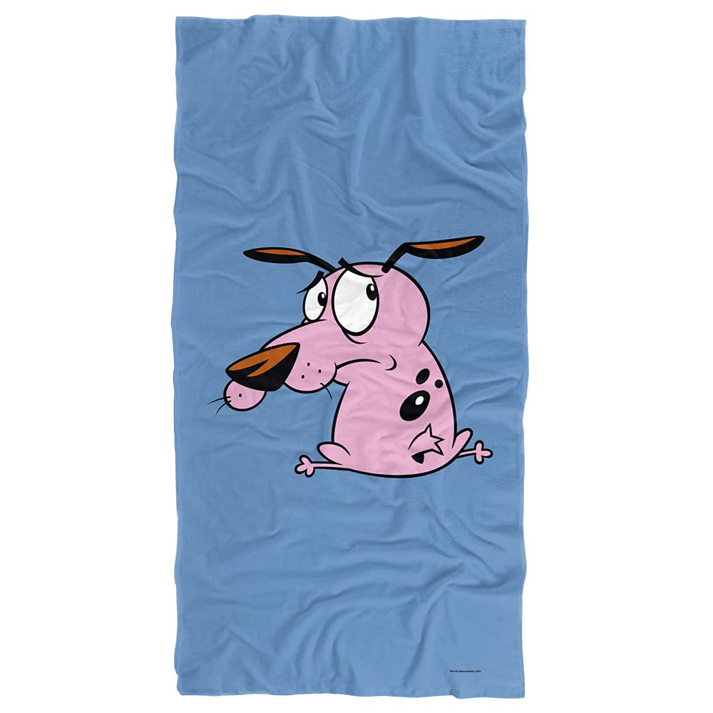 LOGOVISION Courage The Cowardly Dog Season 4 Beach Towel 30