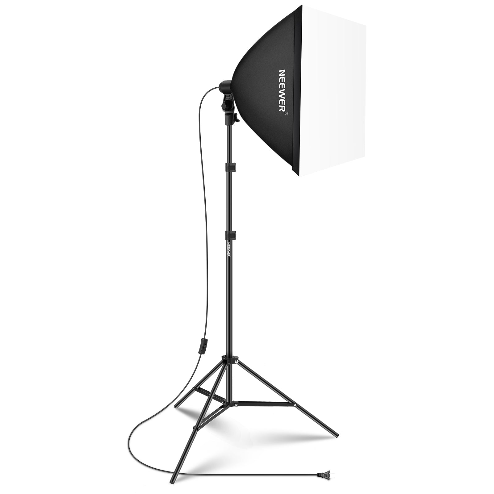 NEEWER NK300 24x24 Inch 60x60cm 350W Equivalent Softbox Lighting Kit for Photography, YouTube Videos, and Studio Portraits