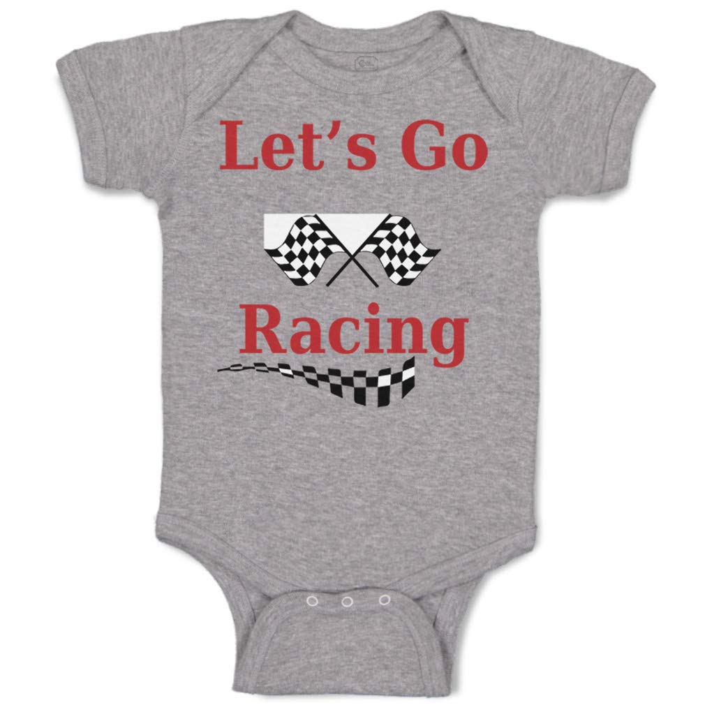 Funny Baby Racing Bodysuit - Cotton Outfit for Boys & Girls - Perfect for Playtime & Parties