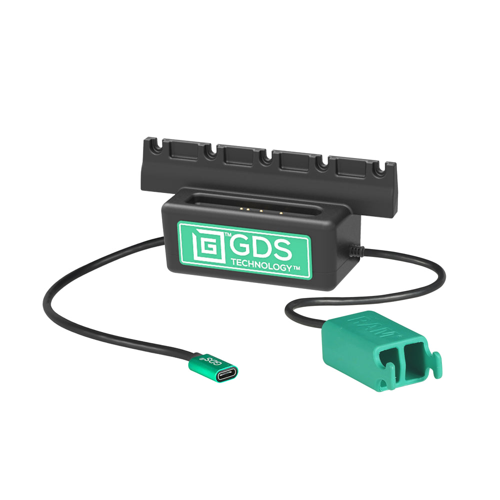 GDS® Power + Dual USB A Data Dock Cup for IntelliSkin® Next Gen Tablets - Fast Charging & Data Sync Station (RAM GDS DOCK V10PD2U) - Perfect for Office, Home & Travel Use