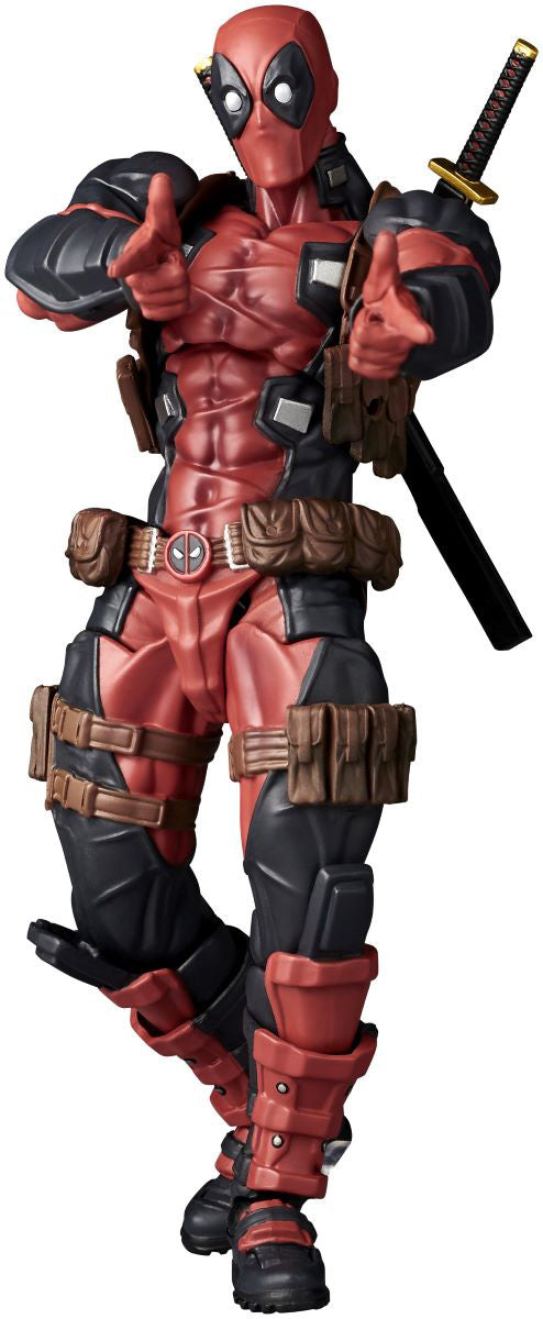 Amazing Yamaguchi Revoltech Deadpool 2.5 Action Figure - Highly Articulated Collectible Toy for Marvel Fans | Perfect for Display, Photography & Cosplay Play