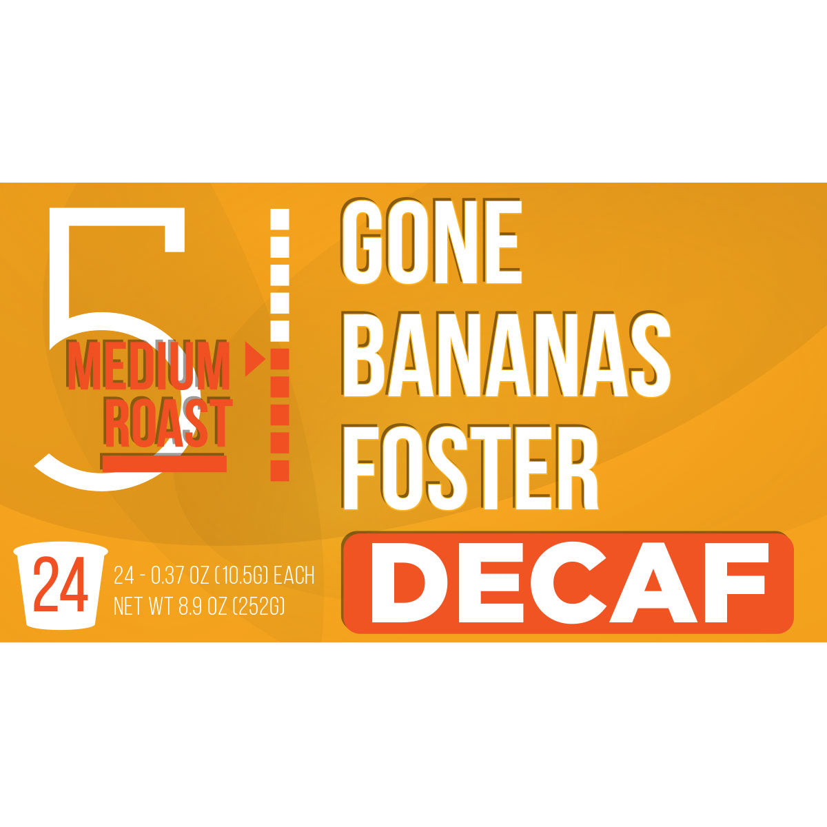 Maud's Decaf Banana Foster Flavored Coffee Pods - Single Serve K-Cup Compatible - Rich & Smooth Decaffeinated Coffee - Perfect for Morning Brews & Afternoon Relaxation