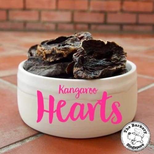 Premium Kangaroo Hearts Dehydrated Dog Treats - 100g All-Natural Grain-Free Training Rewards for Dogs | High-Protein Snacks for Active Pets & Outdoor Adventures