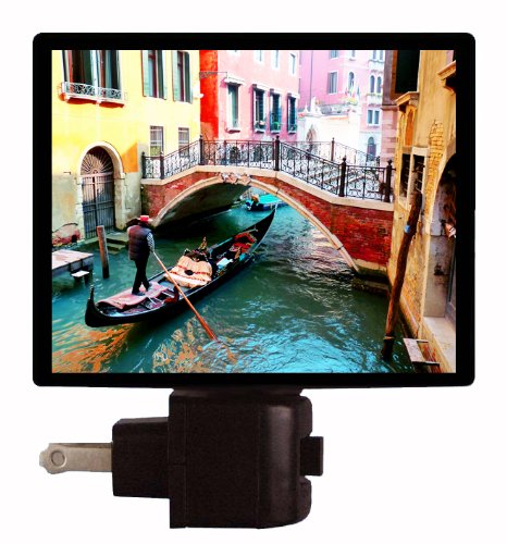 Venice Gondola Night Light - Italy Inspired LED Lamp for Home Decor, Bedroom, Nursery & Romantic Ambiance