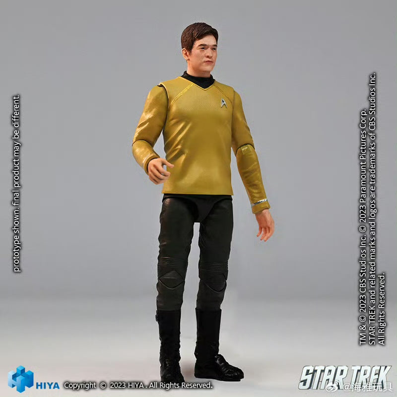 1/18 HIYA 4inch Action Figure Exquisite Mini Series STAR TREK 2009 Sulu - Collectible Movie Character Model for Display & Play - Perfect for Fans, Gift Giving, and Sci-Fi Collectors