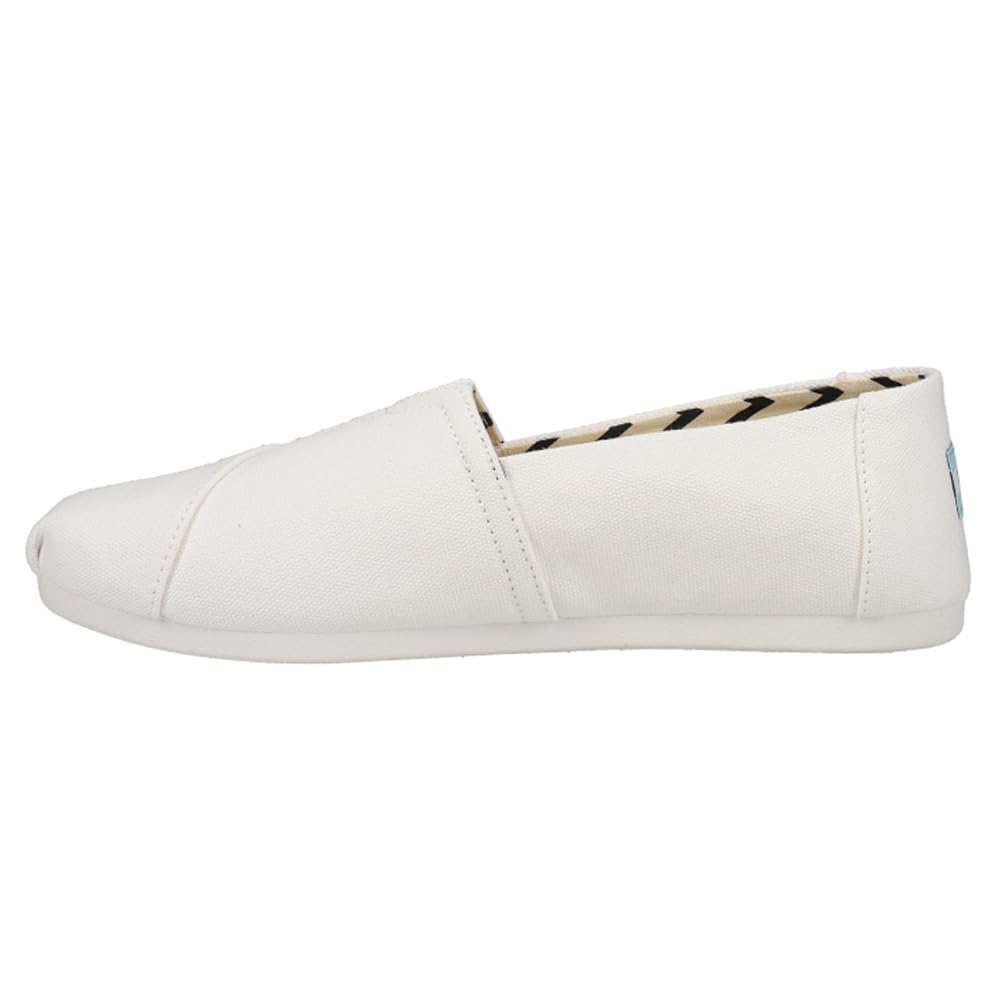 TOMS Women's Alpargata Slip-On Flats - Comfortable Casual Shoes for Women | Perfect for Walking, Travel & Everyday Wear