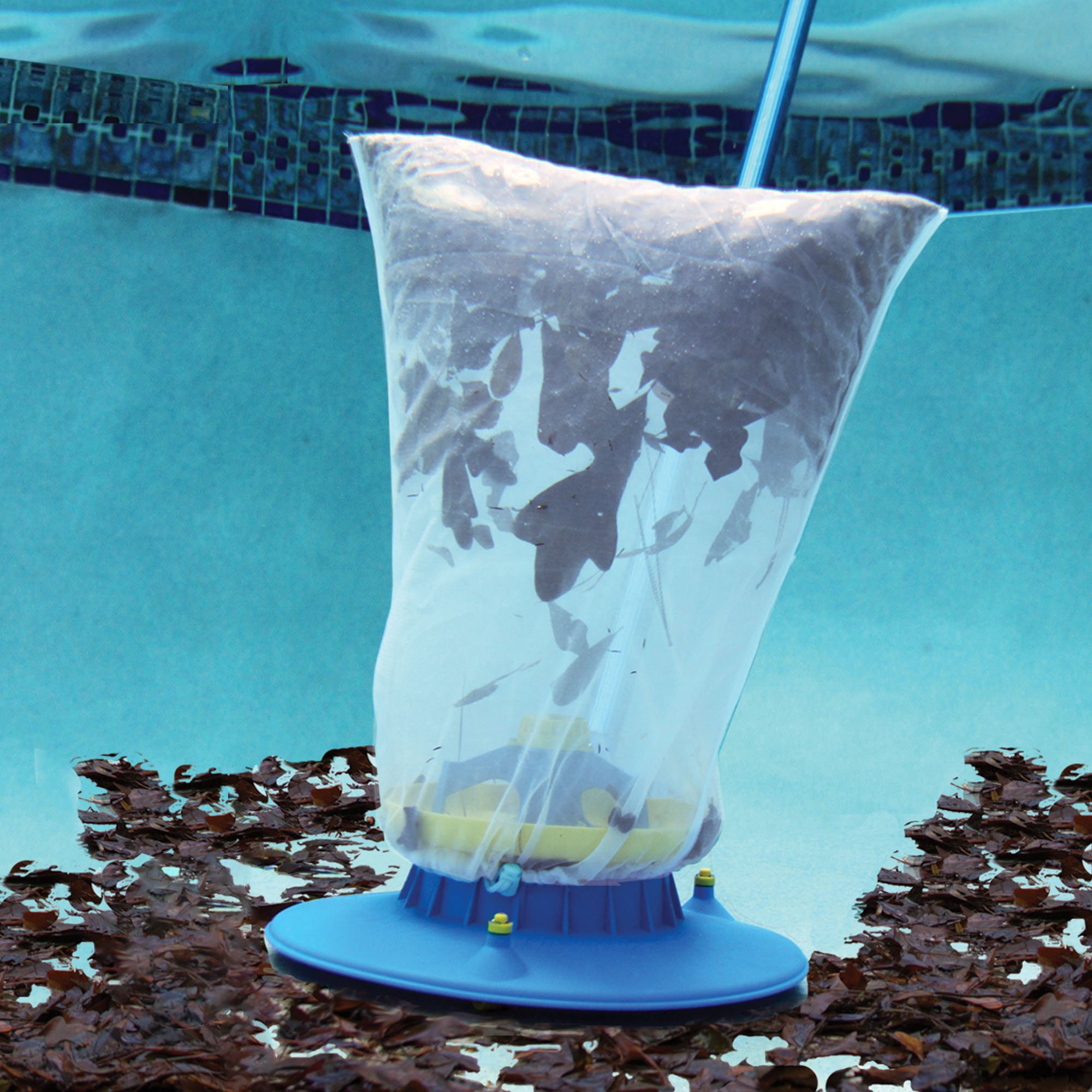 Water Tech POOL BLASTER Cordless Leaf Vacuum - Battery-Powered Swimming Pool Cleaner with Heavy Duty Mesh Bag | Inground & Above Ground Pool Skimmer | Perfect for Fall Leaf Removal & Seasonal Pool Maintenance