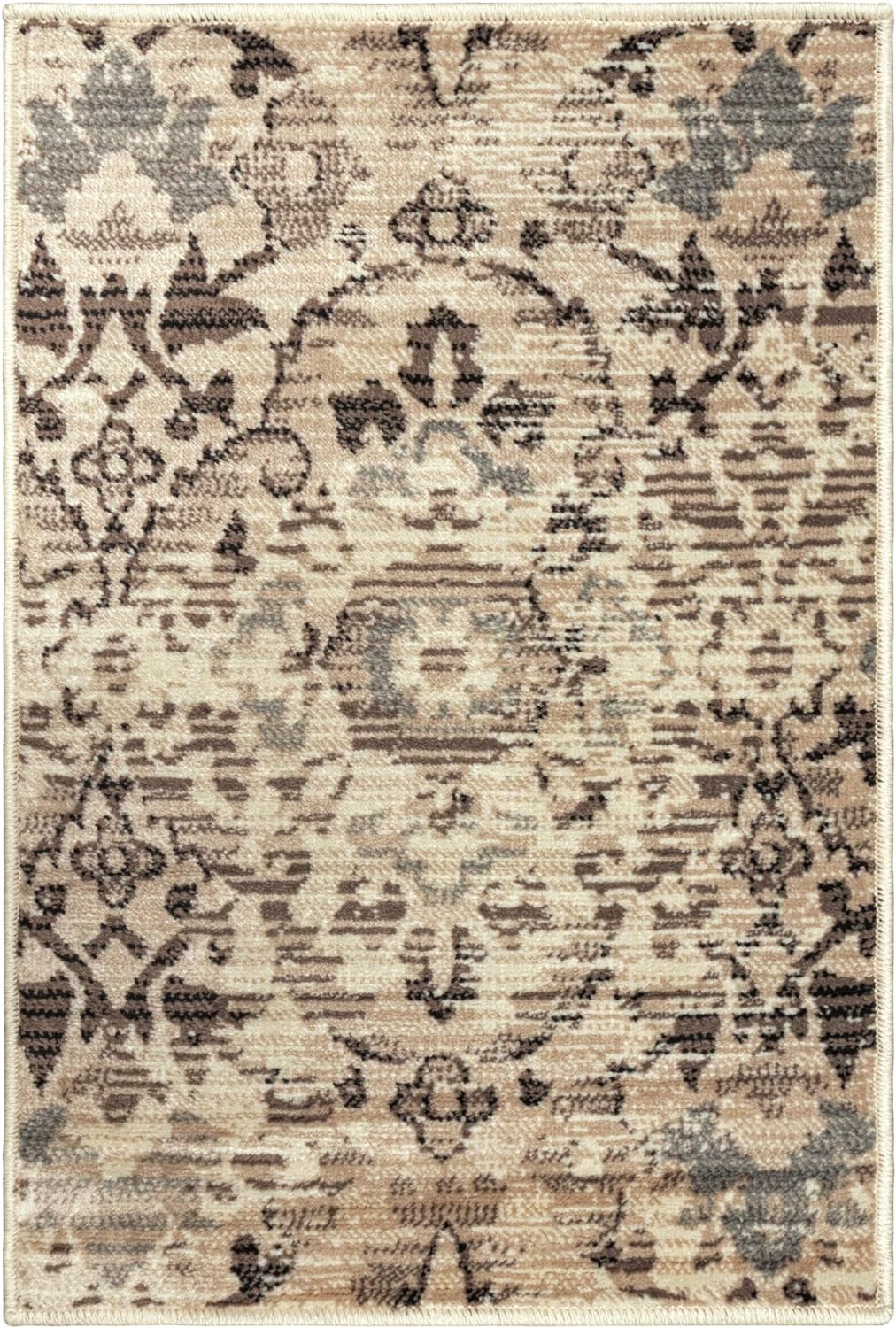 Tamara Modern Diamond Geometric Indoor Area Rug - Non-Slip Soft Living Room Carpet for Home Decor, Bedroom, Office - Stylish & Durable Floor Mat for Comfortable & Elegant Spaces