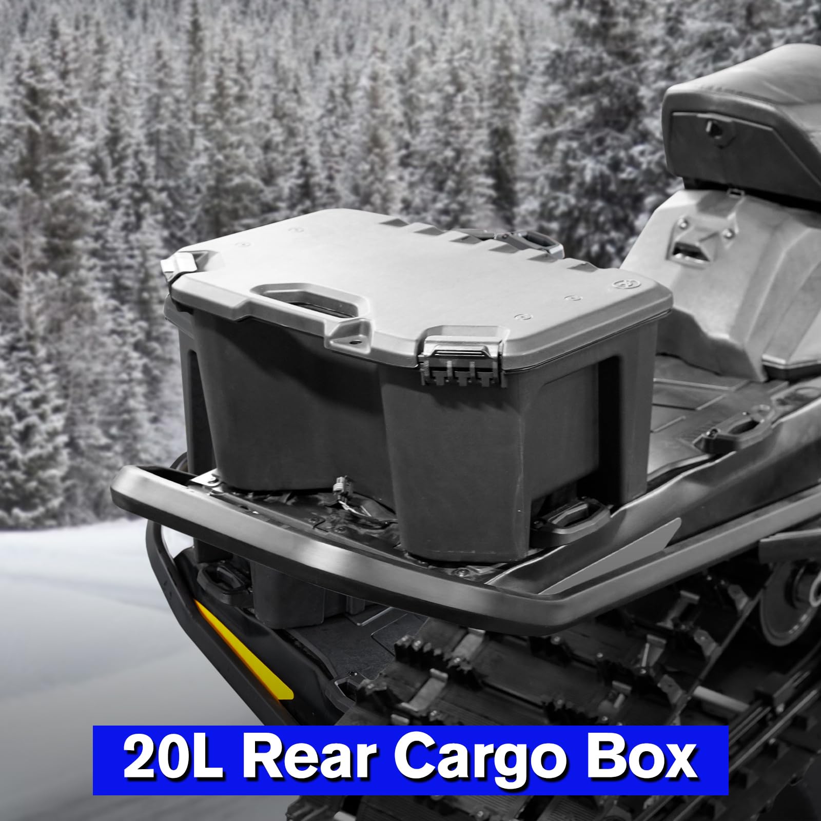 HAKA TOUGH UTV 20L/5.2 Gallon Waterproof Rear Cargo Box for Can Am Maverick X3 MAX, Maverick Trail, Defender & Commander | Durable Storage Bed Accessory | OEM #715007112 Replacement | Perfect for Off-Road Adventures, Hunting & Camping Gear Storage