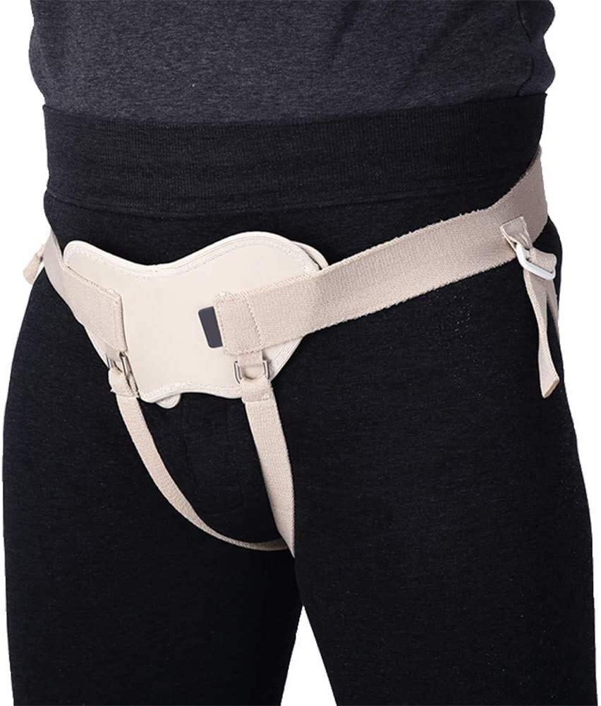 YUESFZ Adjustable Hernia Support Belt with 2 Removable Compression Pads - Medical Grade Inguinal Truss for Reducible Hernia Relief - Slim Straps for Comfort - Ideal for Daily Wear & Post-Surgery Recovery (Color: B)
