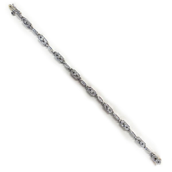 18K White Gold Diamond Bracelet for Women - Elegant Tennis Bracelet with Real Diamonds - Perfect for Weddings, Anniversaries & Special Occasions