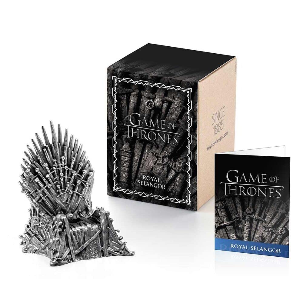Royal Selangor Handcrafted Game of Thrones Pewter Iron Throne Phone Stand - Premium Gift for Fans - Perfect for Displaying Smartphones & Tablets in Home or Office