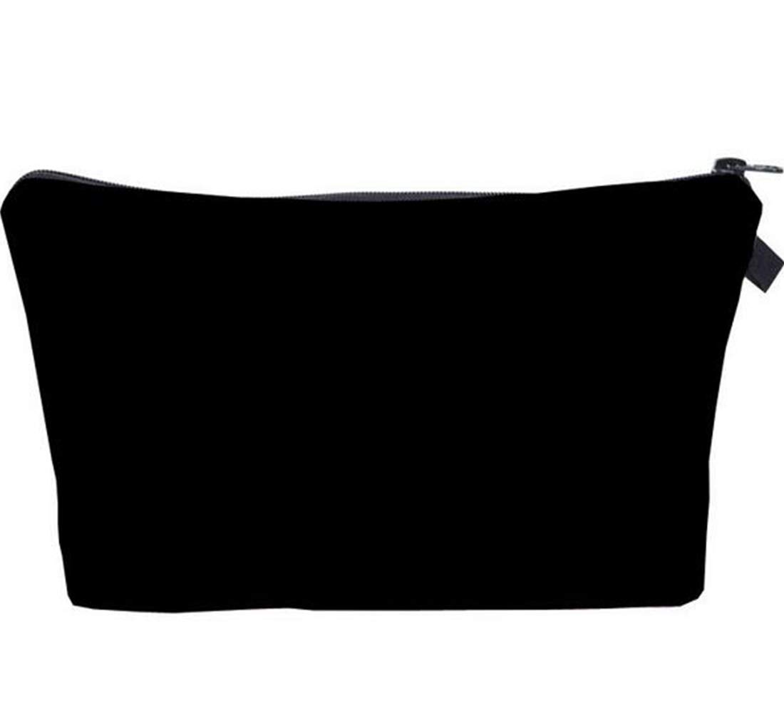 CAOODKDK Small Travel Makeup Bag for Women - Mini Cosmetic Pouch Organizer for Purse, Toiletry & Essentials (Black) | Perfect for Travel, Gym & Daily Use
