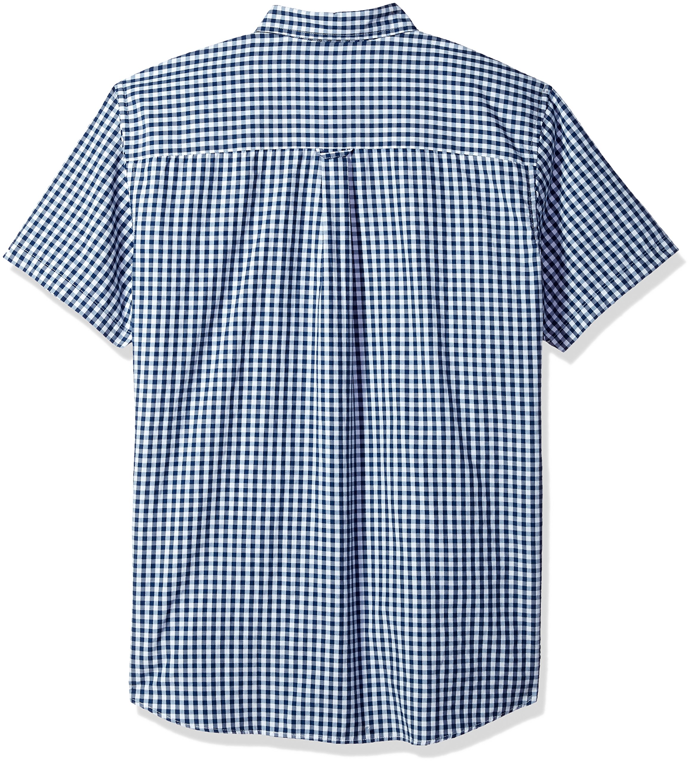 IZOD Men's Breeze Gingham Short Sleeve Button-Down Shirt | Big & Tall & Tall Slim Sizes | Perfect for Summer, Casual Wear & Outdoor Activities