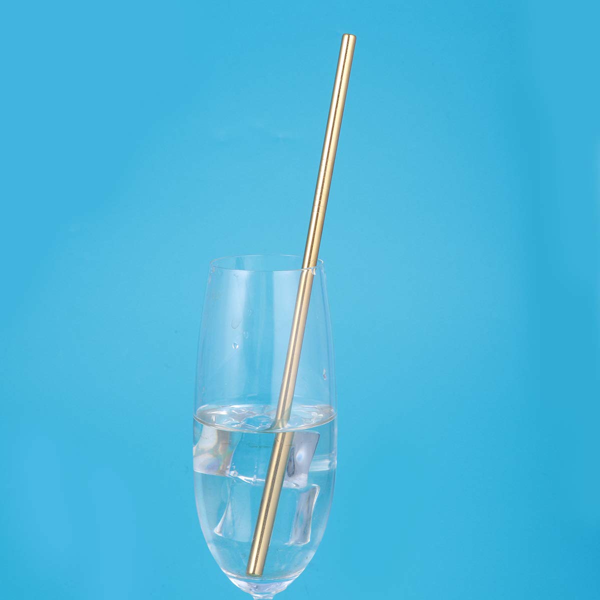 Cabilock 1-Pack Stainless Steel Straight Drinking Straws - Reusable Metal Straw for Smoothies, Iced Coffee & Cocktails - Eco-Friendly & Dishwasher Safe
