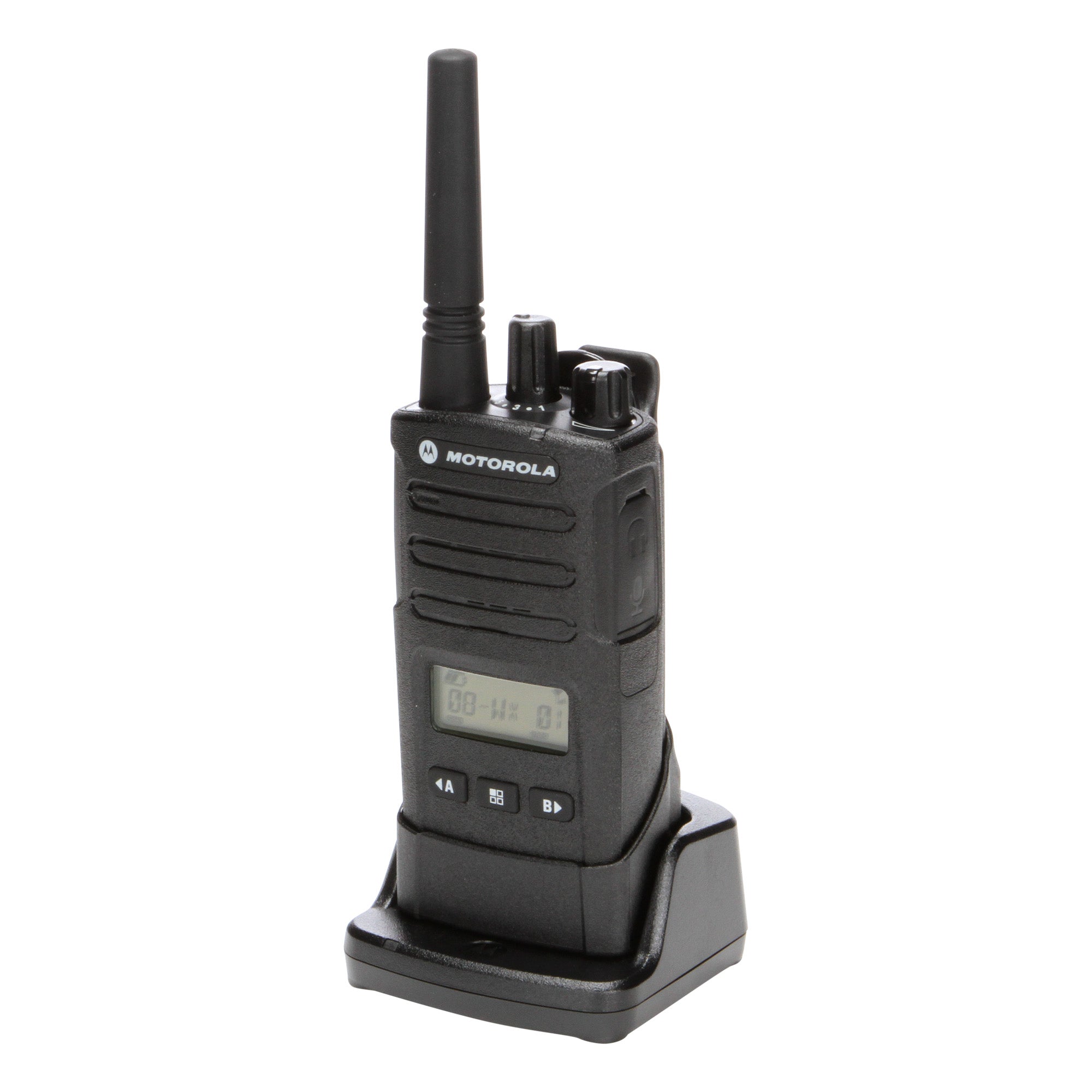 Motorola RMU2080D Two-Way Radio 12-Pack with Multi-Unit Charger & Speaker Microphones - Perfect for Construction, Warehousing, and Outdoor Adventures