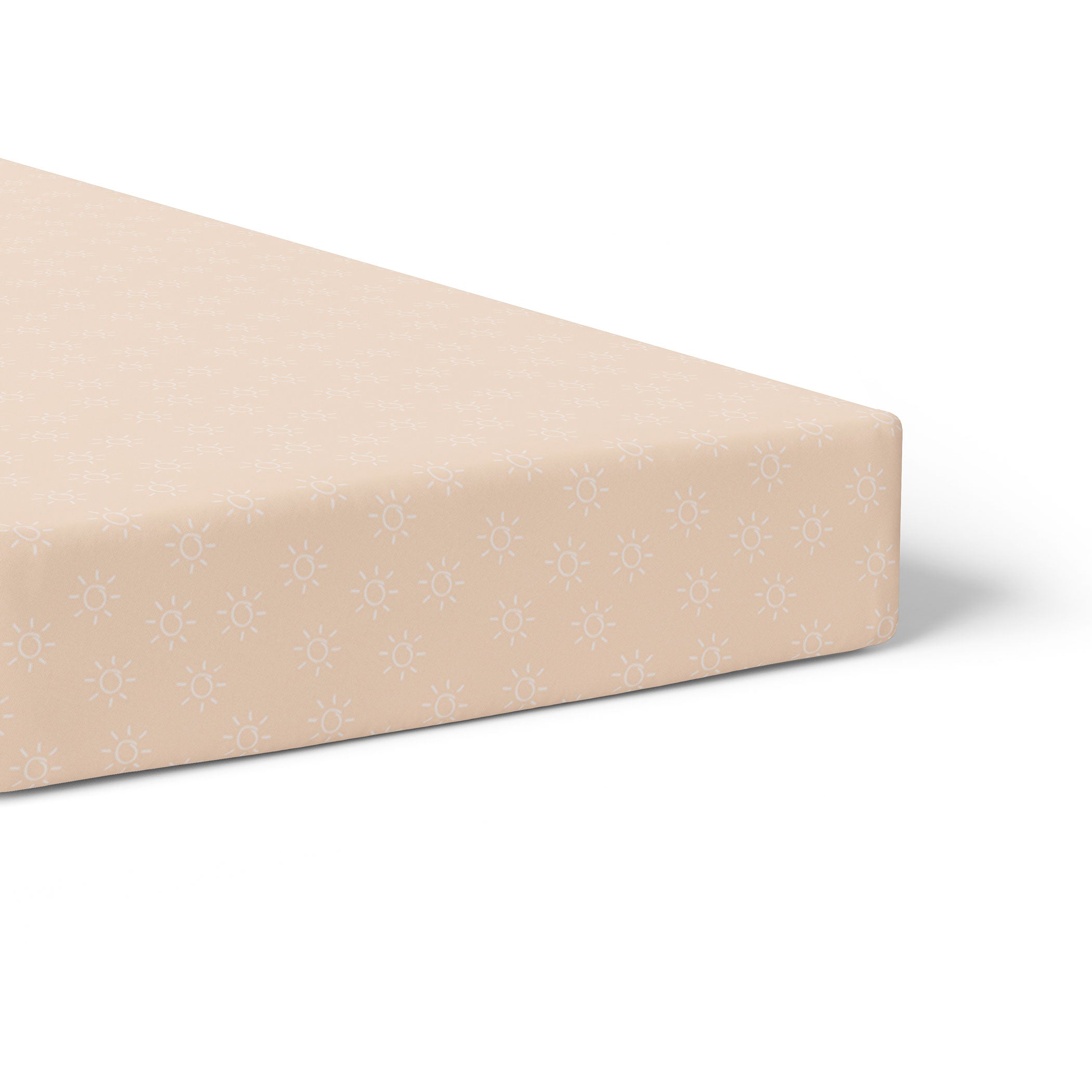 Nordic 2-Pack Jersey Cotton Fitted Sheets - Soft Peach & Lilac Colors - Perfect for Cribs, Toddler Beds & Daycare Centers