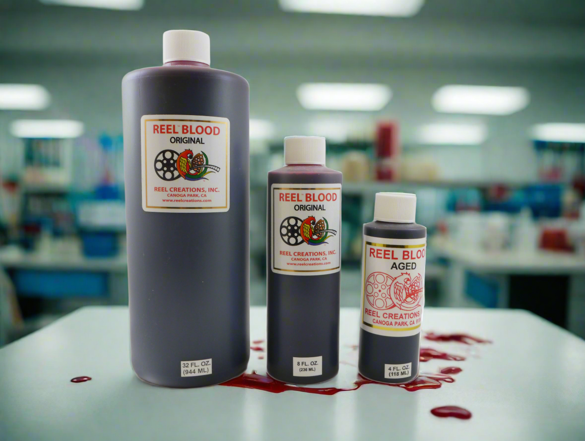 REEL CREATIONS BLOOD Special FX Makeup - Aged & Original Formulas (Assorted Sizes) for Halloween, Cosplay & Movie Effects