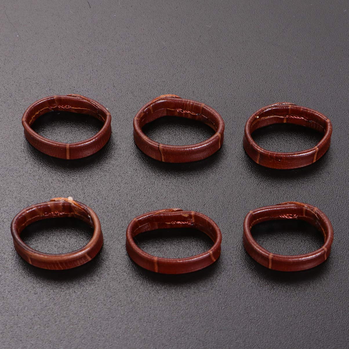 Hemobllo 6pcs 18mm Leather Watch Strap Loop Band Holder Keeper Retainer Ring - Black Replacement Watch Repair Parts for Men Women DIY Accessories