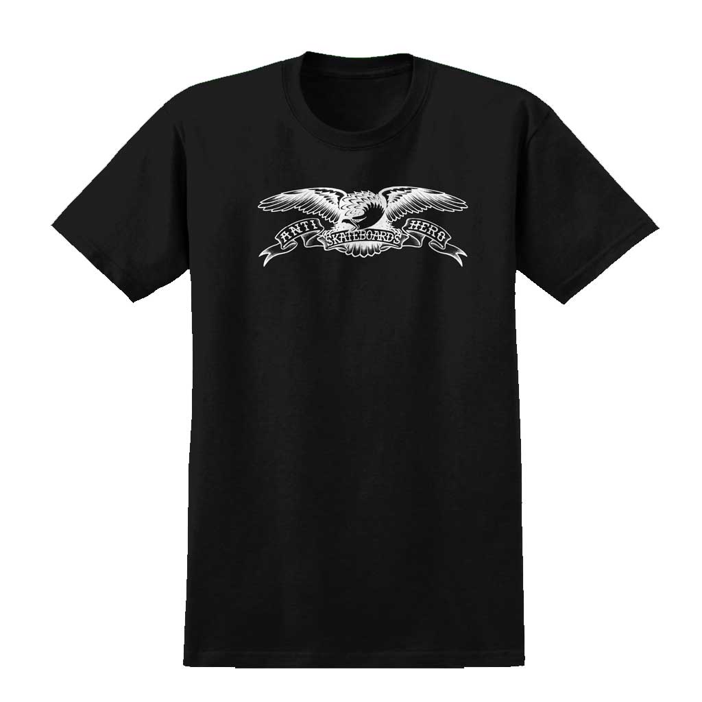 Antihero Basic Eagle Graphic T-Shirt for Men & Women - Black & White - Casual Streetwear for Everyday Wear