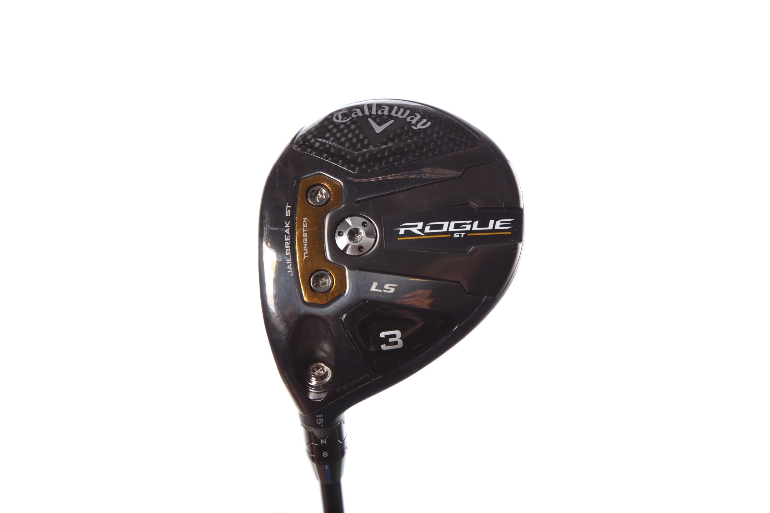 Used Callaway Rogue ST LS 3 Wood Left Handed 15° Stiff Flex Golf Club - Perfect for Left-Handed Golfers Seeking Distance & Accuracy on the Fairway