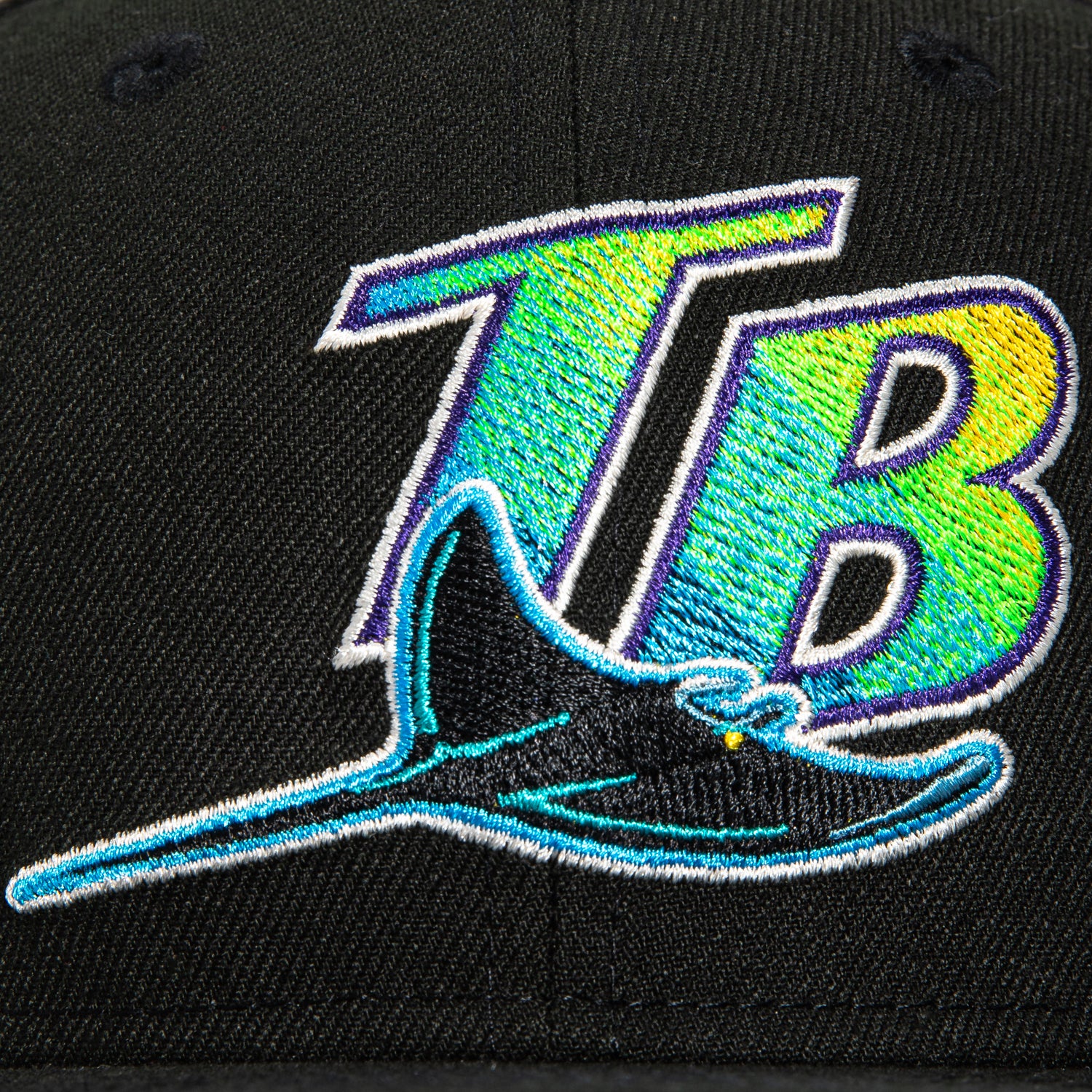 New Era 59Fifty Tampa Bay Rays Cooperstown Collection Patch Hat - Black MLB Baseball Cap for Men & Women - Perfect for Games, Collecting & Casual Wear