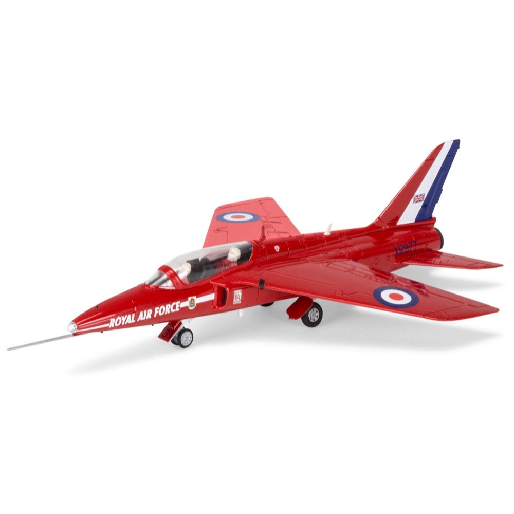 Airfix A55105 1/72 Scale Red Arrows Gnat Plastic Model Aircraft Starter Kit - Perfect for Beginners & Aviation Enthusiasts, Great for Display & Collecting