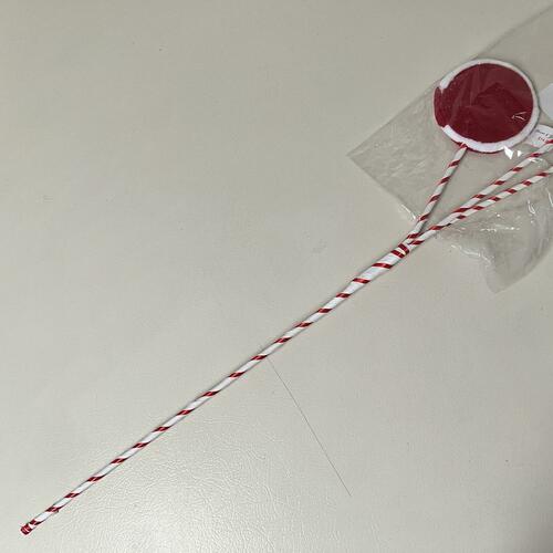 Festive Red & White Christmas Lollipop Candy Cane Floral Spray Ornament - Perfect for Holiday Tree Decorations, Wreaths, and Gift Wrapping