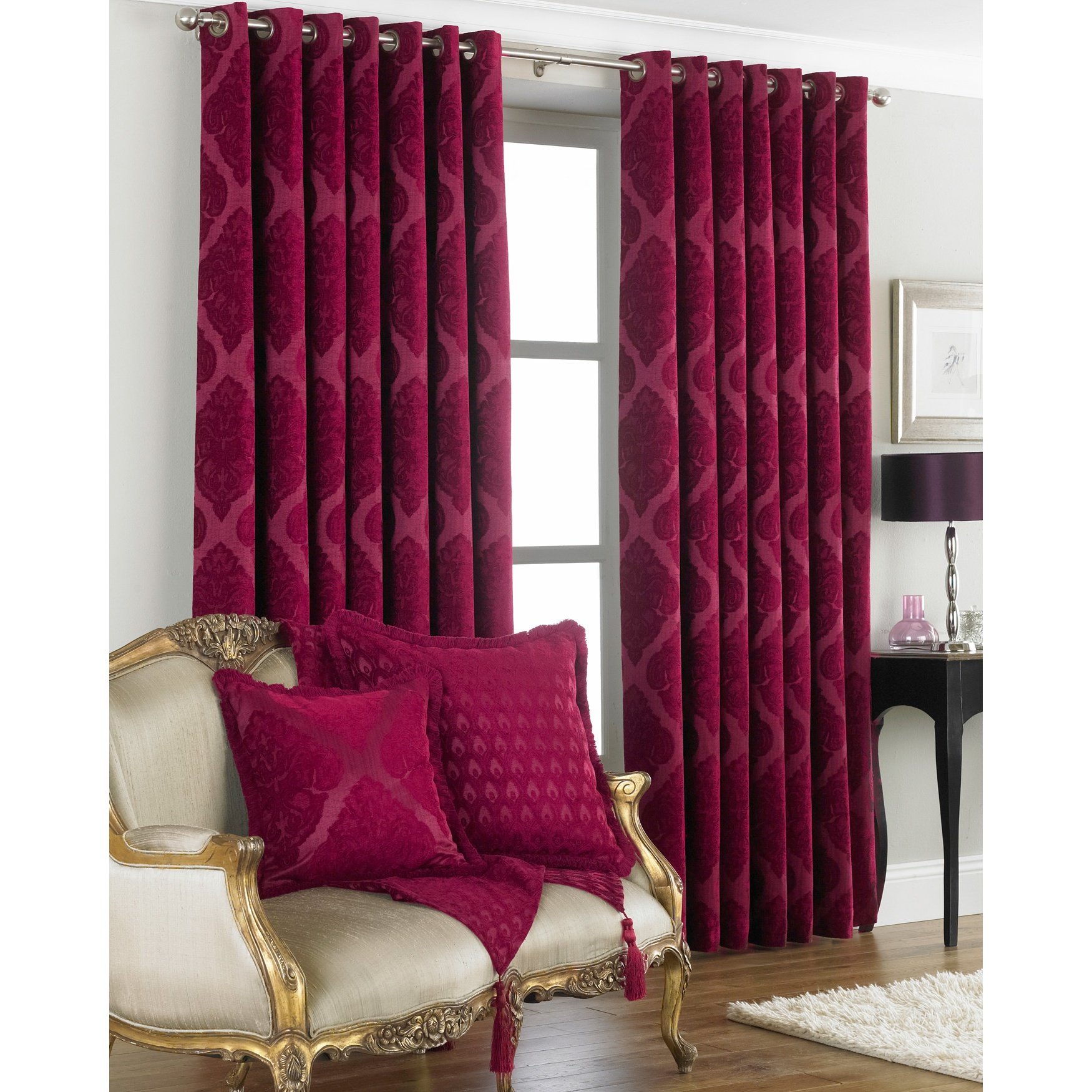 Winchester Ring Top Curtains 66x72 Inches Mocha Brown - Blackout Window Drapes for Living Room, Bedroom & Home Decor