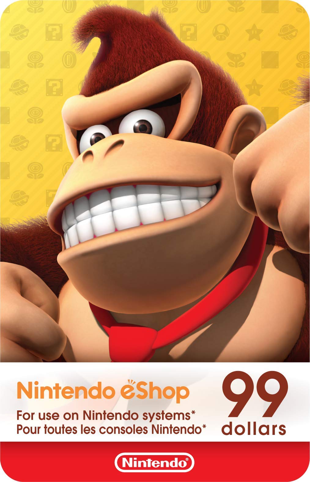 $99 Nintendo eShop Gift Card Digital Code - Buy Online for Nintendo Switch Games, DLC & Subscriptions - Perfect Gift for Gamers & eShop Purchases