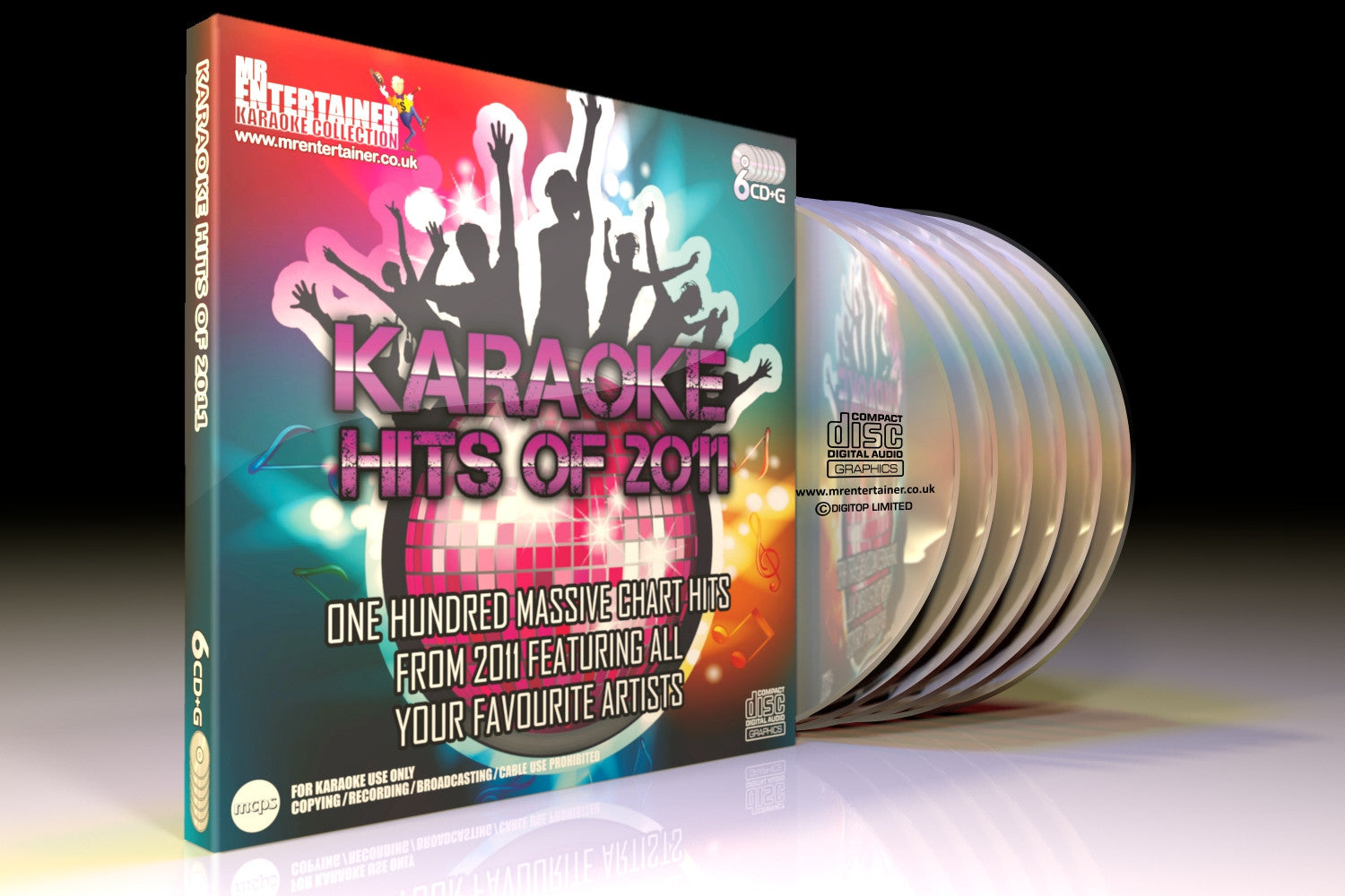 Mr Entertainer Karaoke Hits of 2011 - 100 Popular Songs on 6 CD+G Discs for Home Parties & Sing-Along Fun | Perfect for Birthday Celebrations, Family Gatherings & Karaoke Nights
