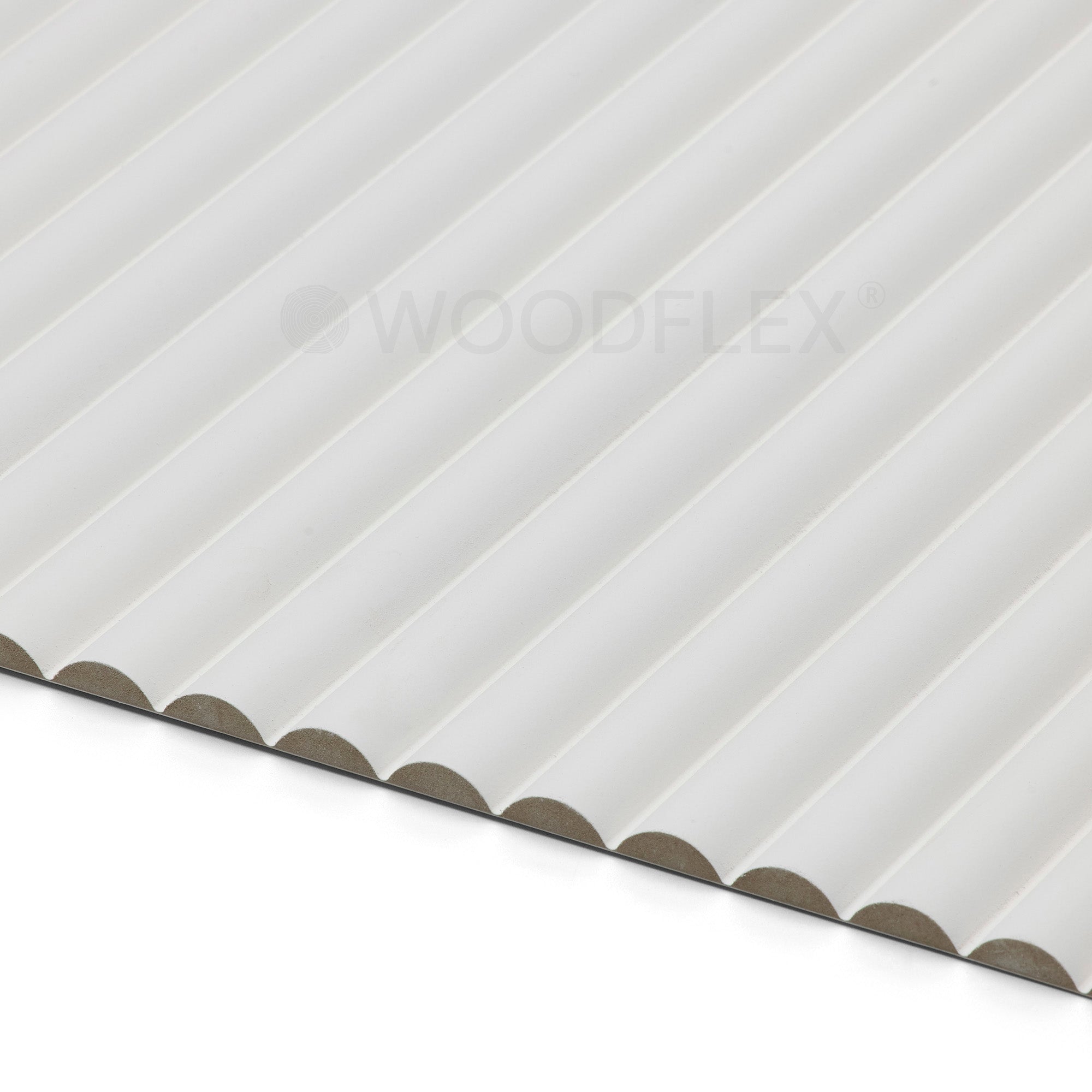 WOODFLEX White Primed Flexible Half Round Molding 2700mm x 600mm - Perfect for Crown Molding, Ceiling Trim & Interior Decoration