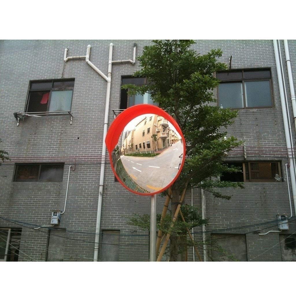 45cm Anti-Theft Convex Security Mirror for Parking Garage & Supermarkets - Blind Spot Safety Mirror with Undistorted View - Perfect for Warehouse, Driveway, and Retail Store Surveillance