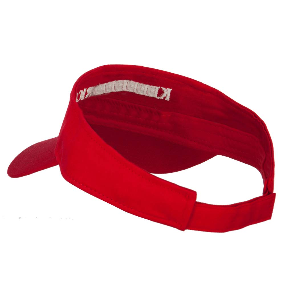 Keep America Great Embroidered Cotton Sun Visor - Patriotic Two-Line Lettering Adjustable Cap for Outdoor Activities, Golf, Fishing & Baseball
