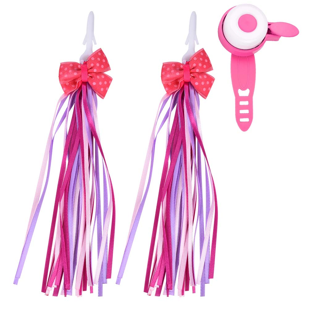 Kids Bike Bell with Tassels - Loud Handlebar Ring Bell for Children's Bicycles & Scooters | Fun Safety Accessory for Outdoor Rides & Neighborhood Cycling