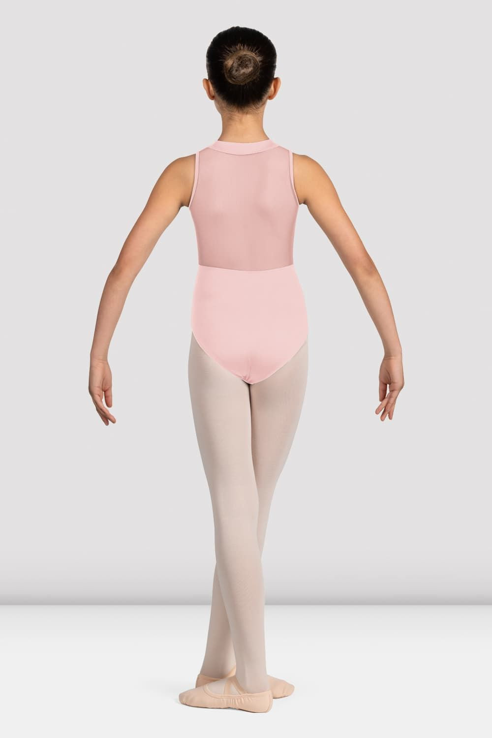 Mirella Glow Girl Zip Front Leotard for Girls - Ballet Dancewear, Gymnastics Leotard with Front Zipper for Kids Dance Class & Performance