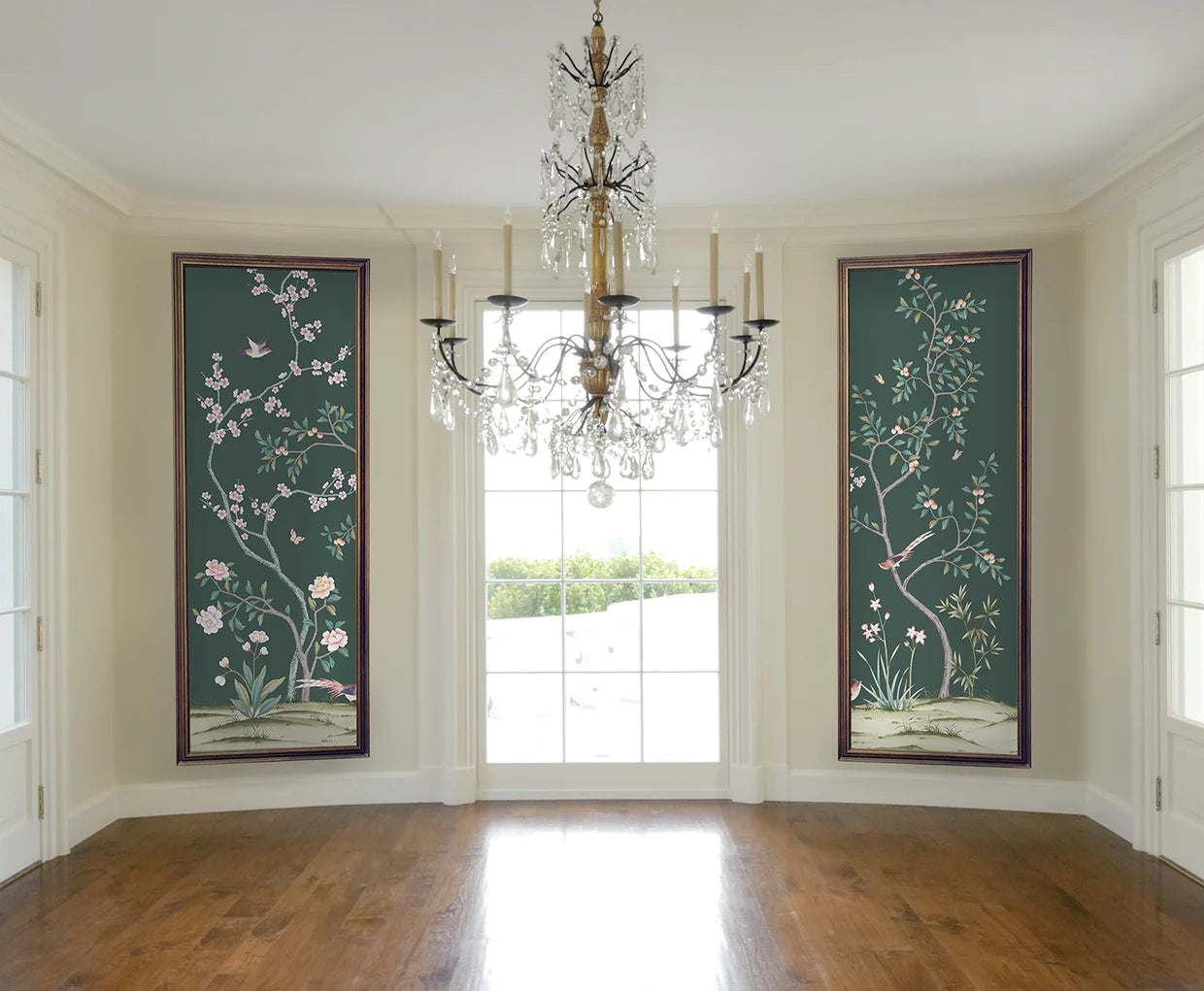 Self-Adhesive Garden Wall Mural - Easy Peel & Stick Wallpaper for Home Decor, Living Room, Bedroom & Nursery - Nature Inspired Botanical Design for Indoor Walls