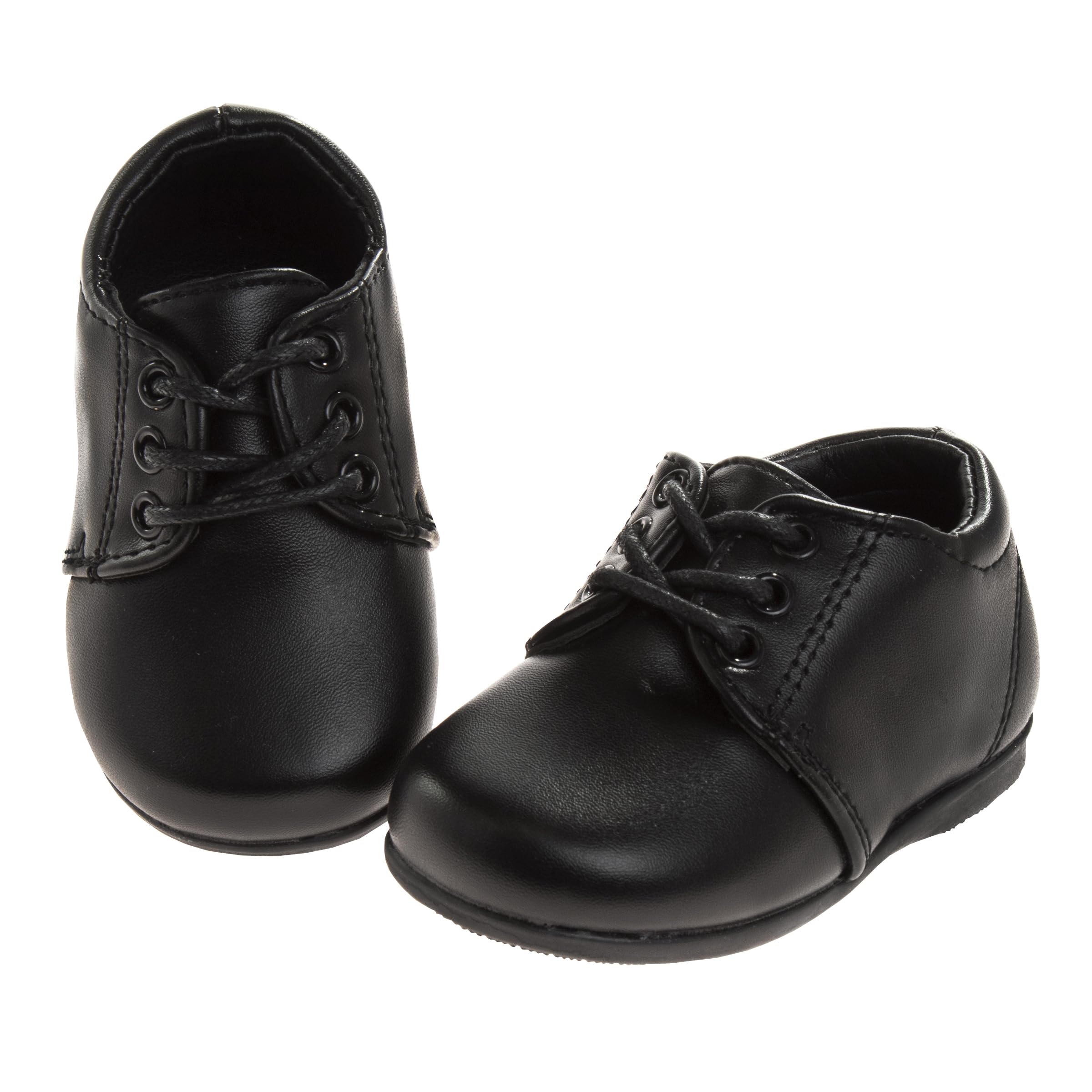 Josmo Baby Boys' Dress Shoes - Casual Leatherette Derby Walking Shoes for Infant & Toddler | Formal & Playtime Outfits | First Walkers, Church, Weddings & Special Occasions