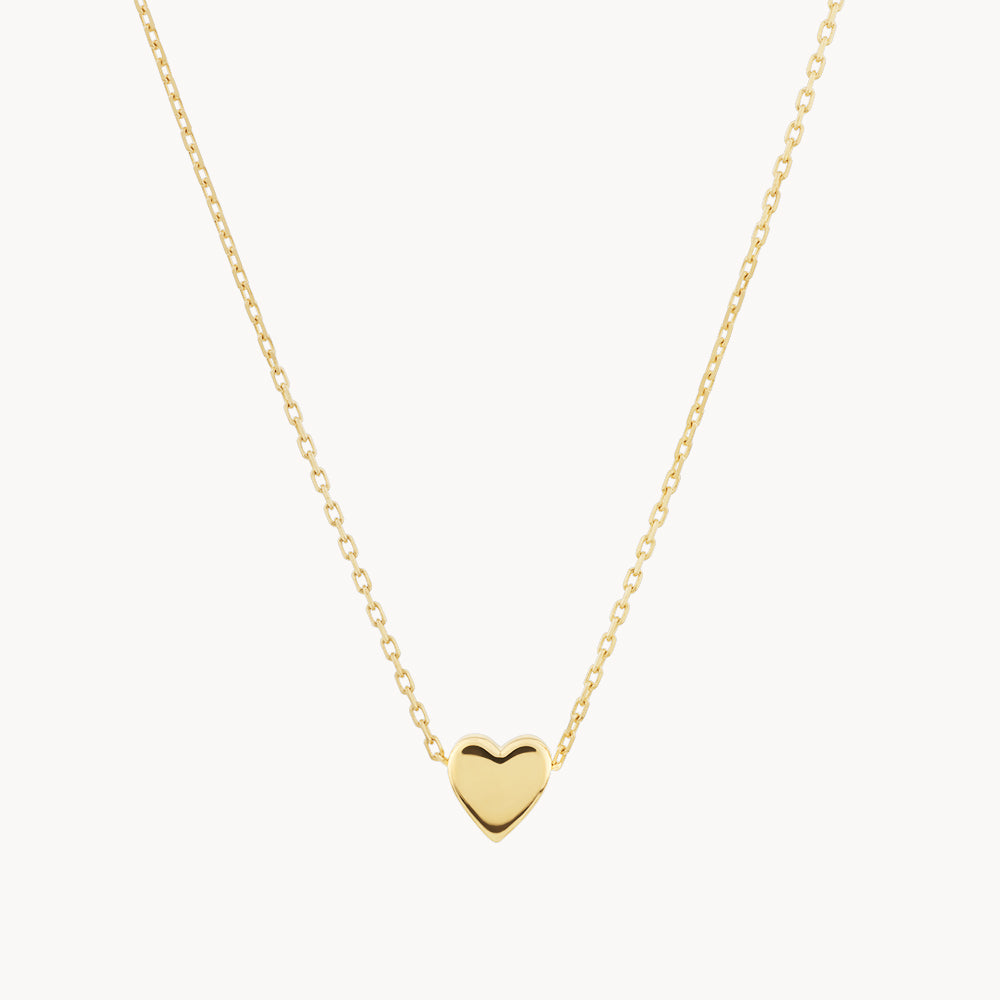 10k Gold Heart Necklace for Women - Minimalist Dainty Jewelry Gift for Her - Perfect for Valentine's Day, Anniversary & Everyday Wear