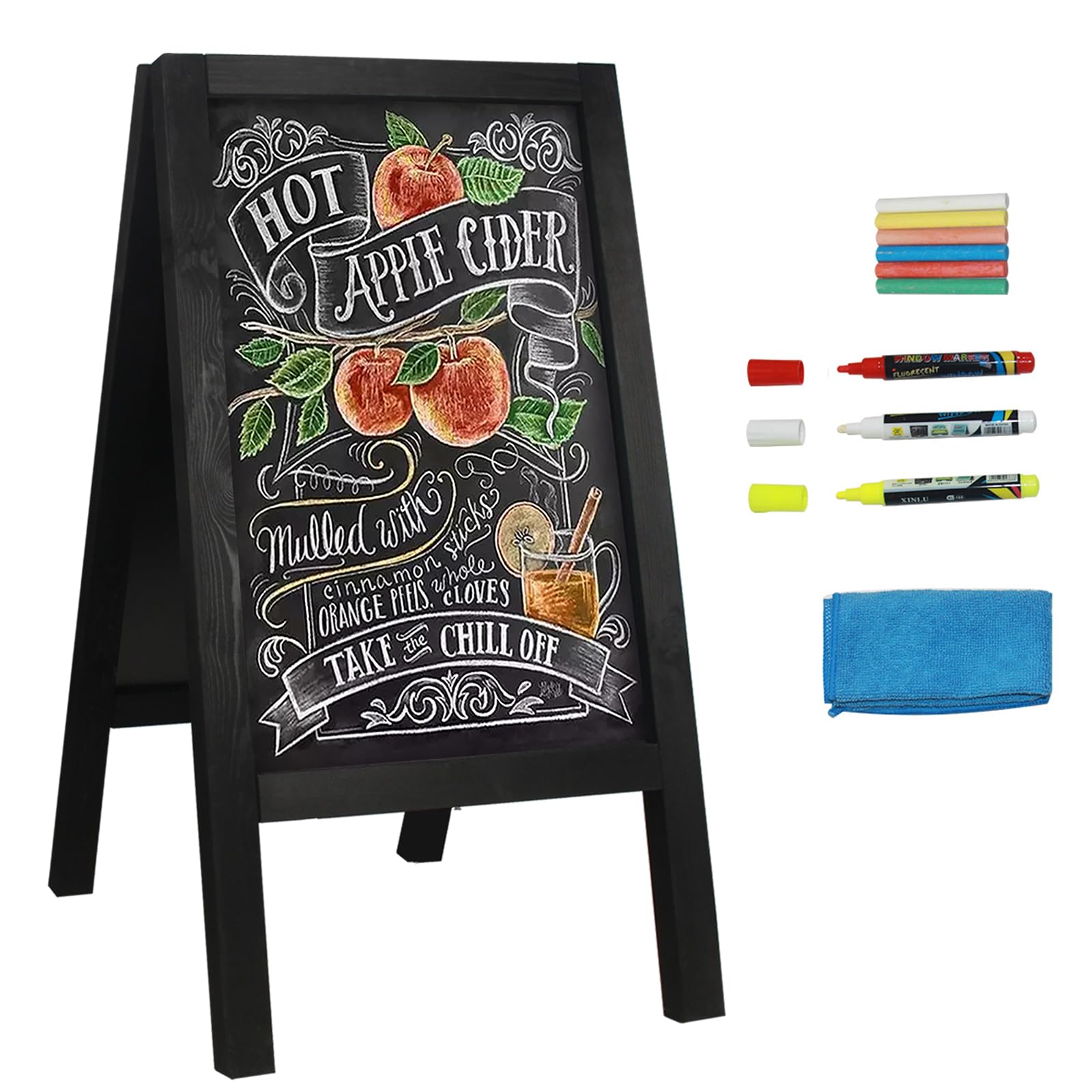 Double-Sided Chalkboard Sign 40x20