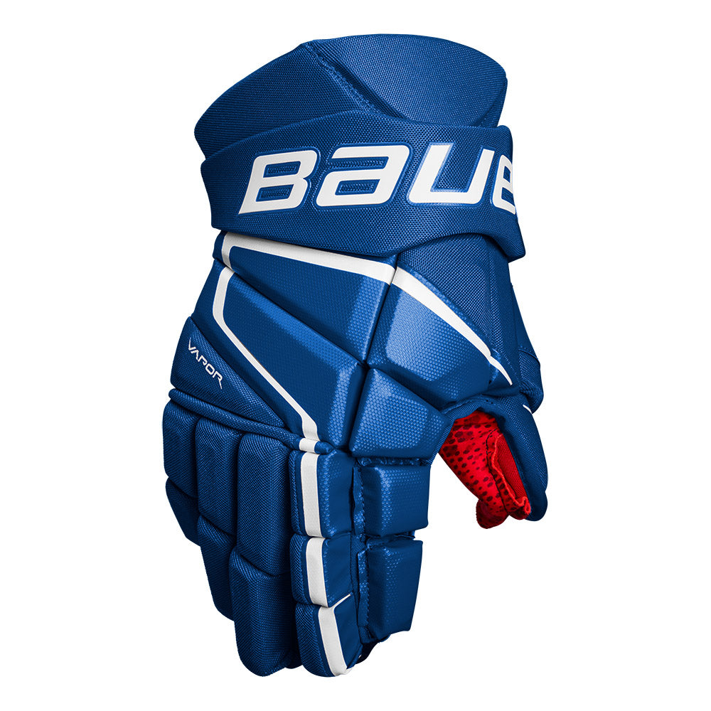 Bauer Vapor 3X Intermediate Ice Hockey Gloves - Protective Hockey Gear for Youth & Adult Players - Perfect for Ice Rink Games & Practice Sessions