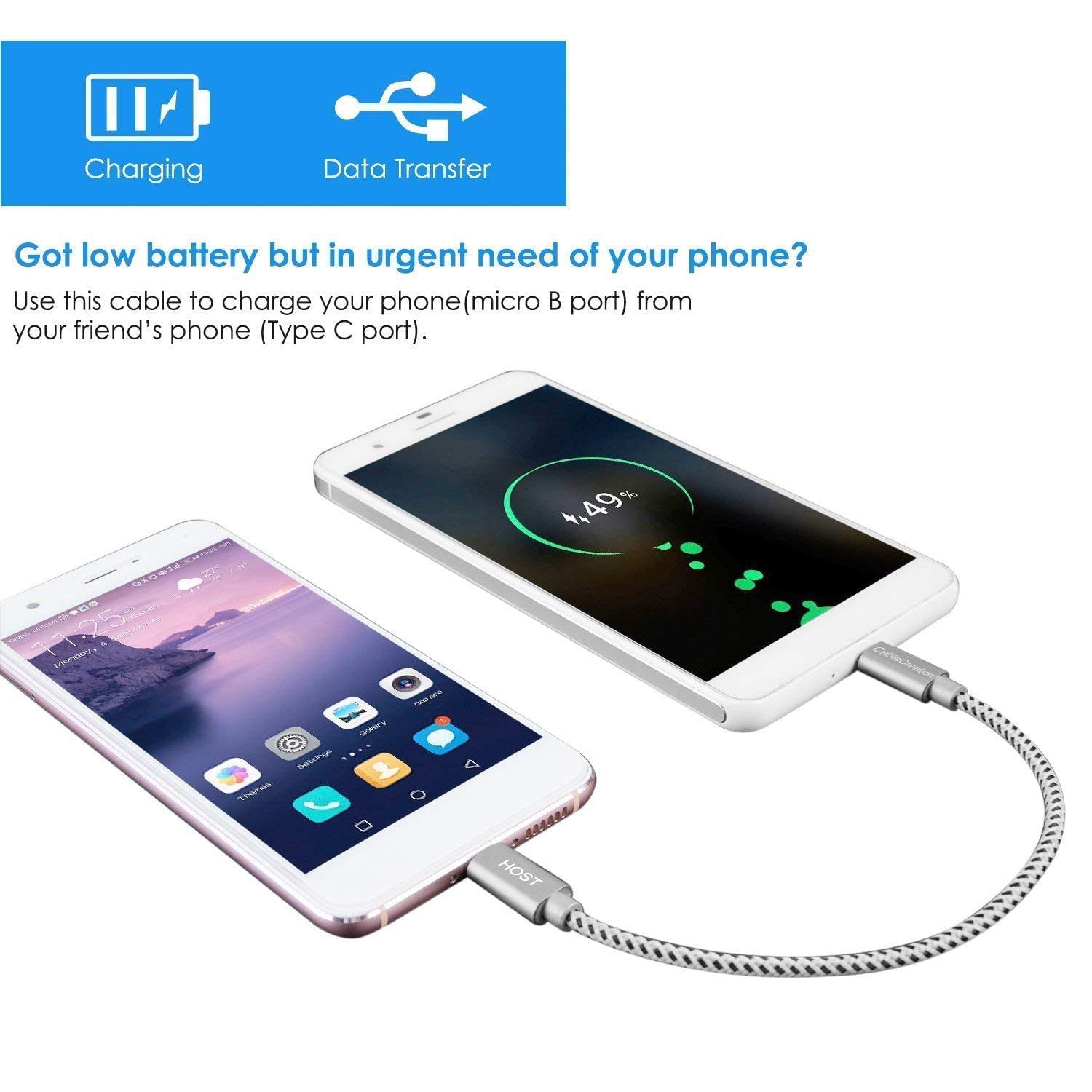 Premium Micro USB to USB C & Micro USB OTG Cable Bundle - 8 Inch Fast Charging & Data Sync for Smartphones, Tablets, Gaming Consoles - Perfect for Home, Office & Travel Use