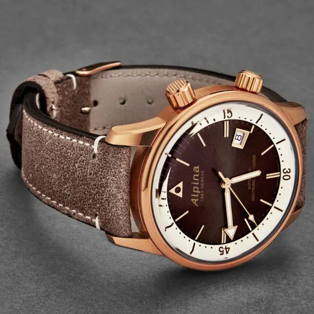 ALPINA SEASTRONG DIVER HERITAGE 525BRC4H4 Men's Luxury Dive Watch - 300M Water Resistant, Swiss Automatic Movement - Perfect for Scuba Diving, Water Sports & Everyday Wear
