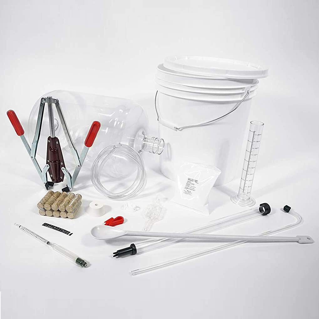 Premium Wild Grapes Wine Making Kit - 6 Gallon Fermenter with Complete Supplies for Crafting 30 Bottles of Wine at Home | Perfect for Beginners & Home Brewing Enthusiasts | Ideal for Gifts, Parties & DIY Winemaking
