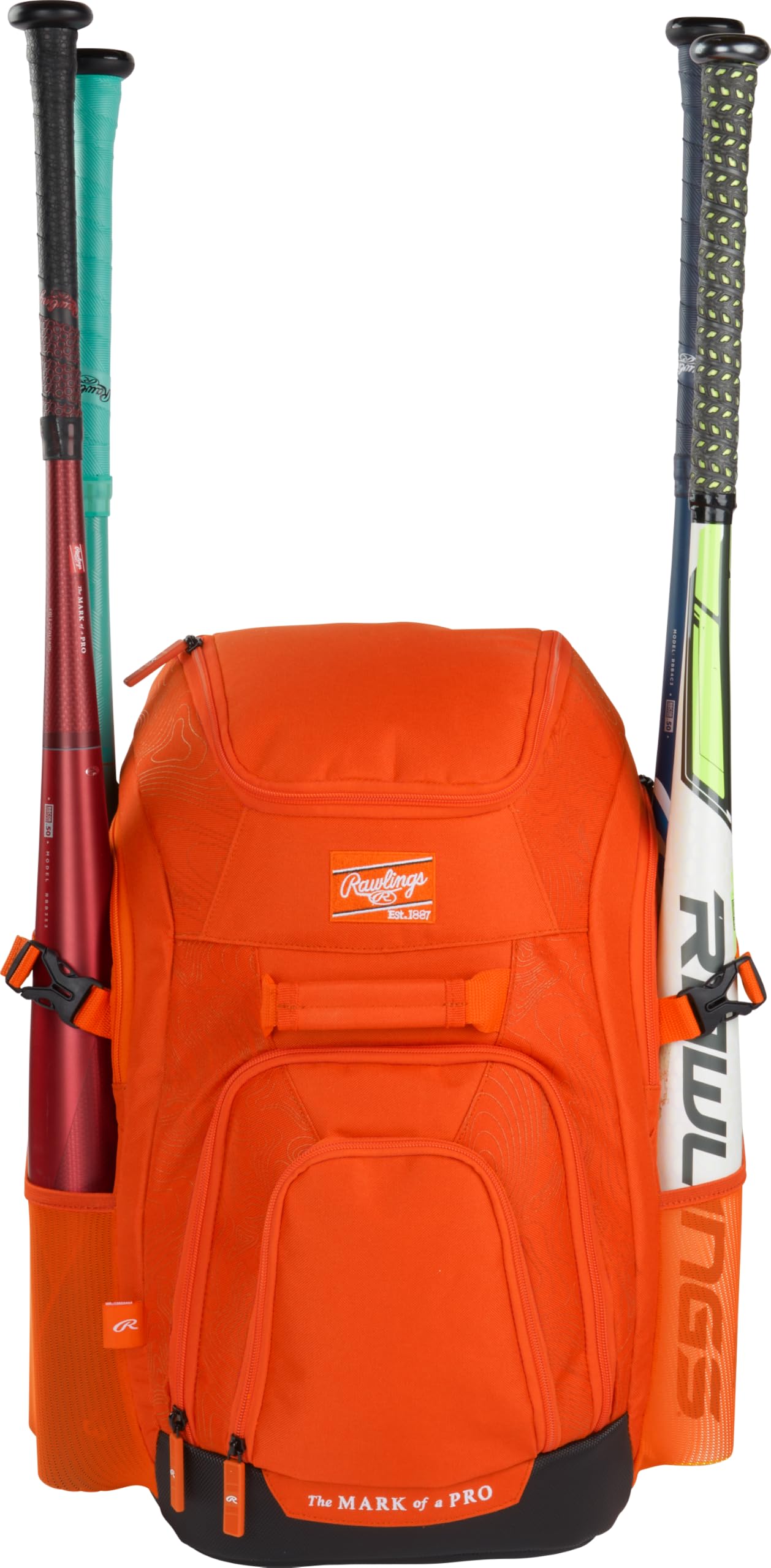 Rawlings FRANCHISE 2.0 Player's Backpack for Baseball & Softball - Durable Sports Bag for Rec & Travel Teams - Multiple Color Options - Perfect for Games, Practice & Gym Storage