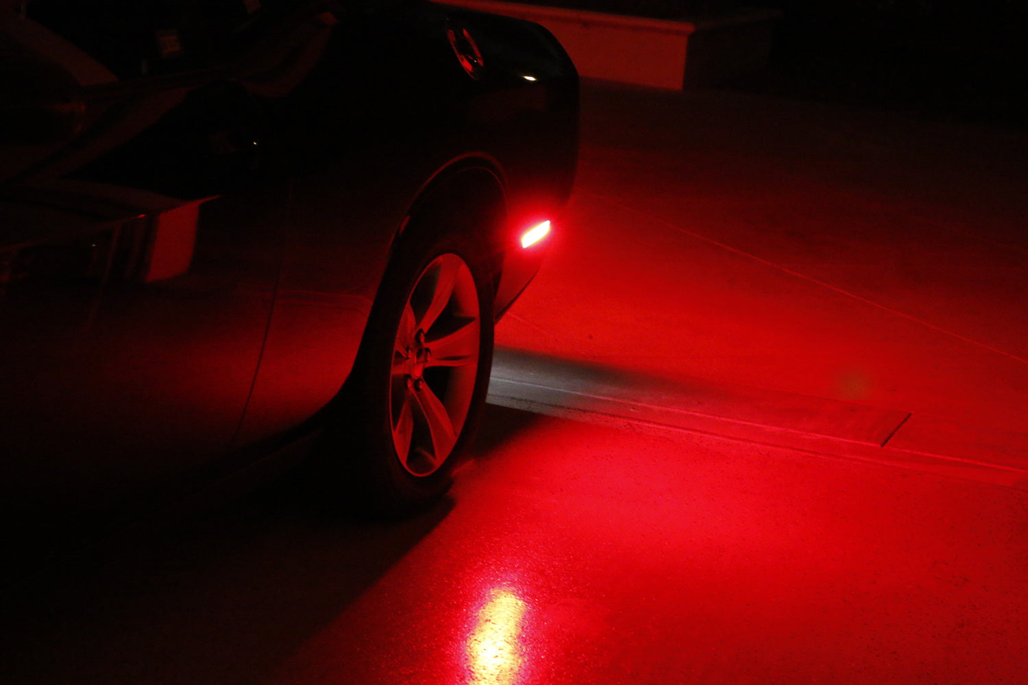 Clear Lens Front Amber Rear Red LED Side Marker Lights for 2015-2024 Dodge Challenger - Enhanced Visibility & Style for Night Driving & Custom Car Upgrades